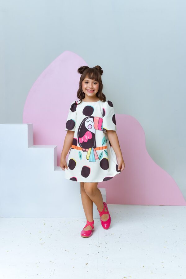 Vestido Infantil Tucano Branco