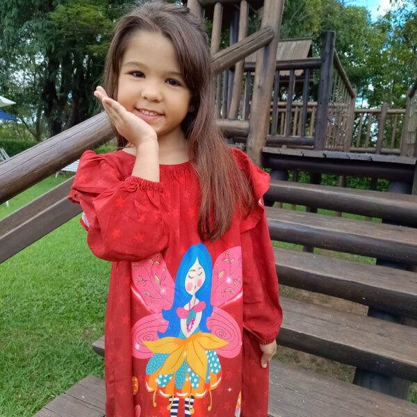 Vestido Fada Vermelho - Imagem 3