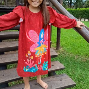Vestido Fada Vermelho