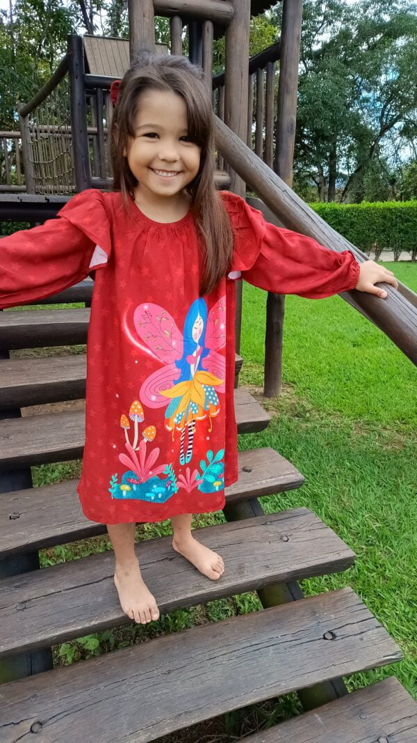 Vestido Fada Vermelho