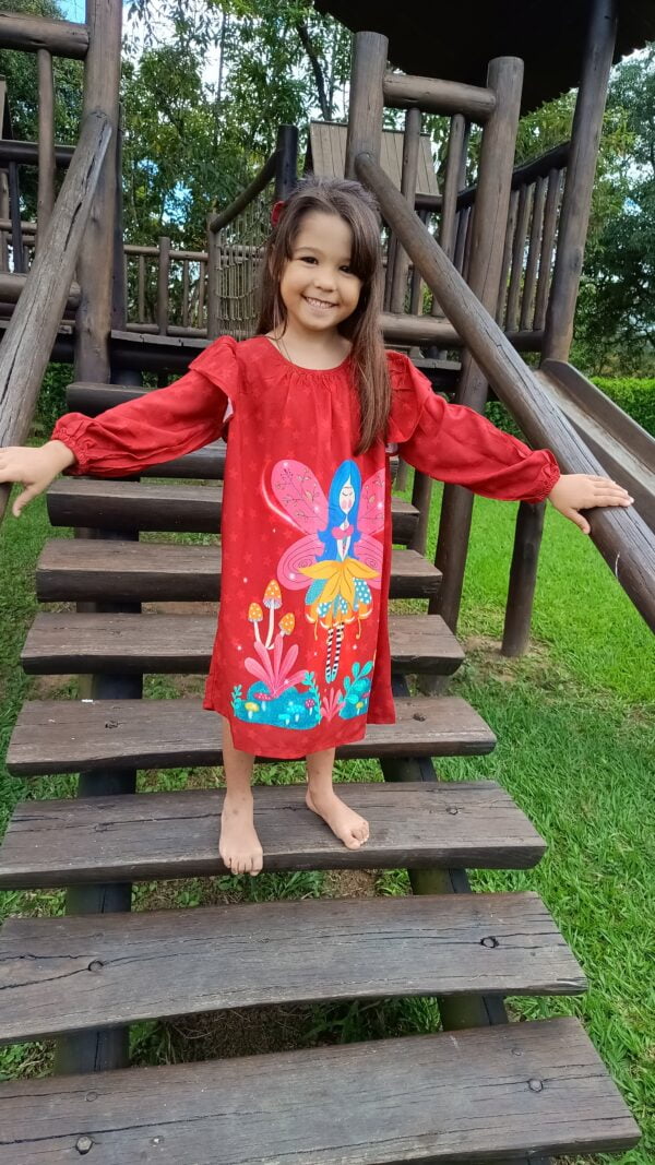 Vestido Fada Vermelho - Imagem 2