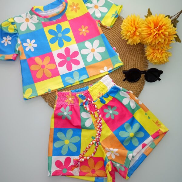 Conjunto Flores Colorido