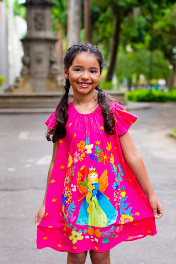 Vestido Princesa Rosa