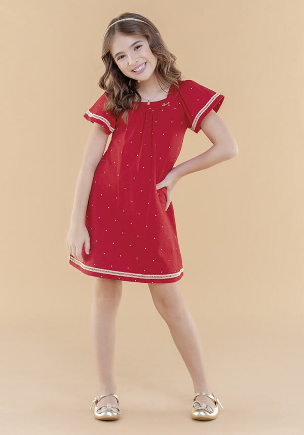 Vestido Poá Glinny