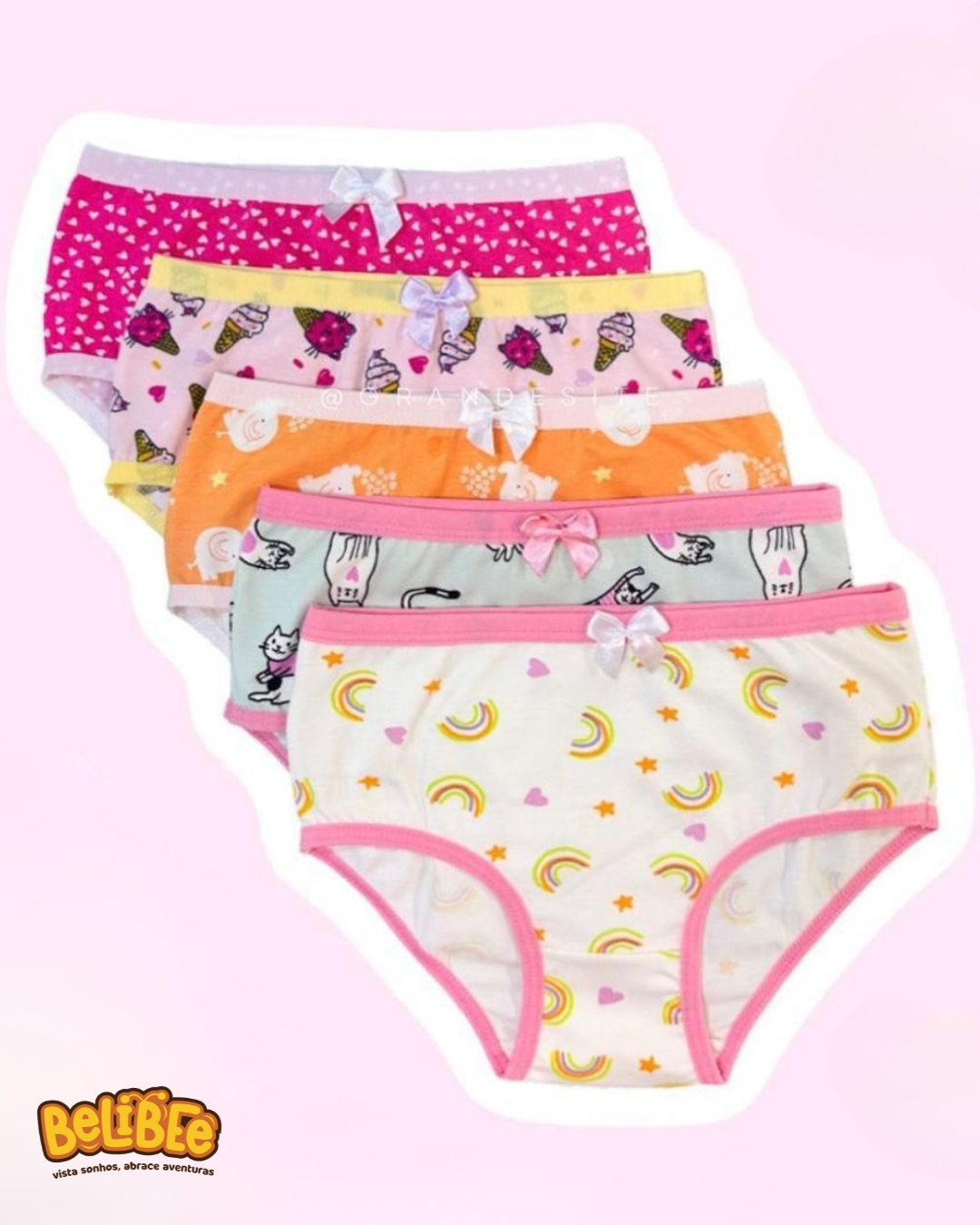 Calcinha Infantil Algodão GG