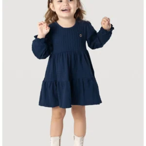 Vestido Infantil Brandili Marinho