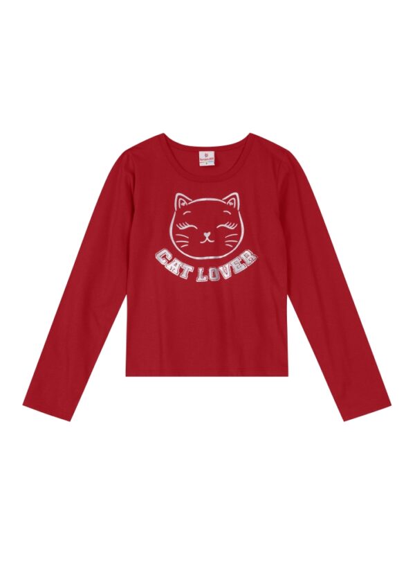 Blusa Manga Longa Gatinhos Brandili - Imagem 2