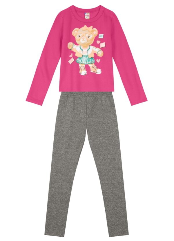 Conjunto Moletom Infantil Ursinha - Imagem 2