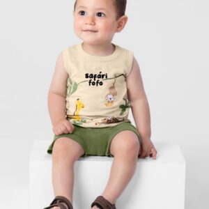 Conjunto Bebê Safari Fofo