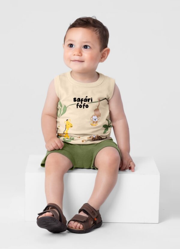 Conjunto Bebê Safari Fofo