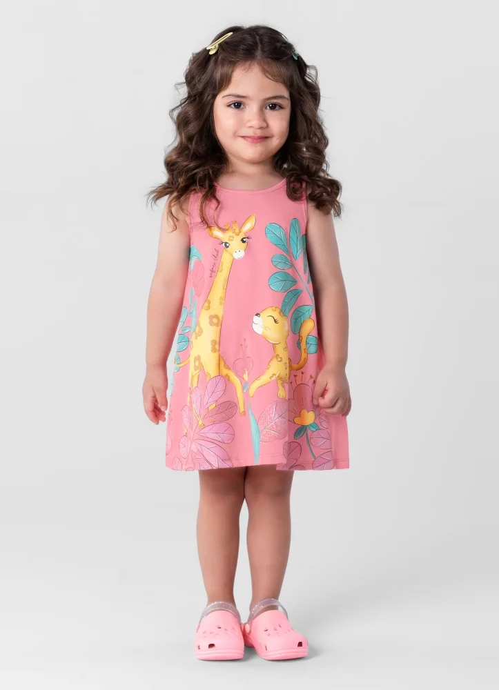 Vestido Infantil Girafinha