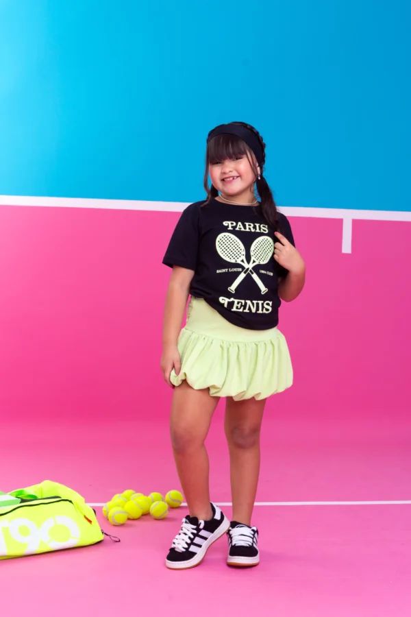 Conjunto Infantil Saia Balonê Tênis - Imagem 2