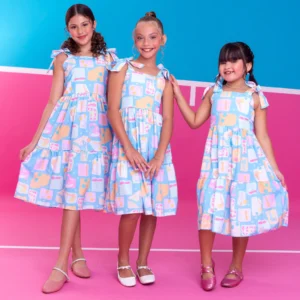 Vestido Infantil Midi Brinquedos