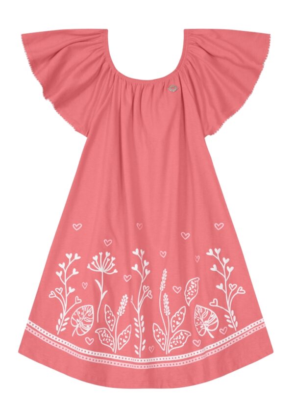 Vestido Infantil Corações