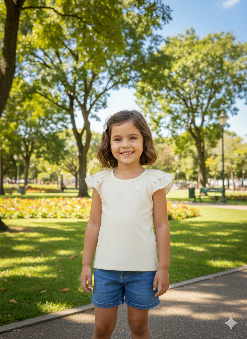 Blusa Infantil Mundi Florzinhas