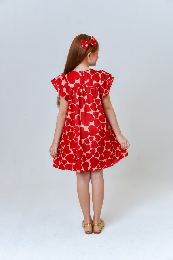 Vestido Infantil Corações