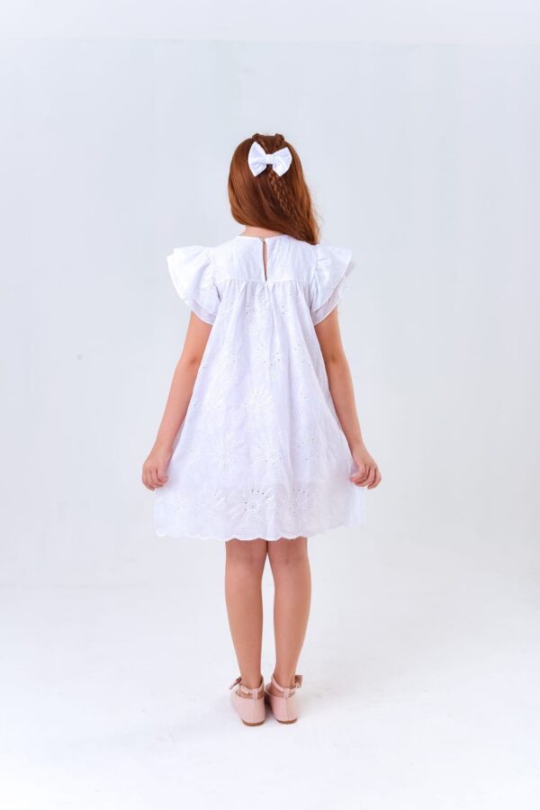 Vestido Infantil Laise Branco - Imagem 3