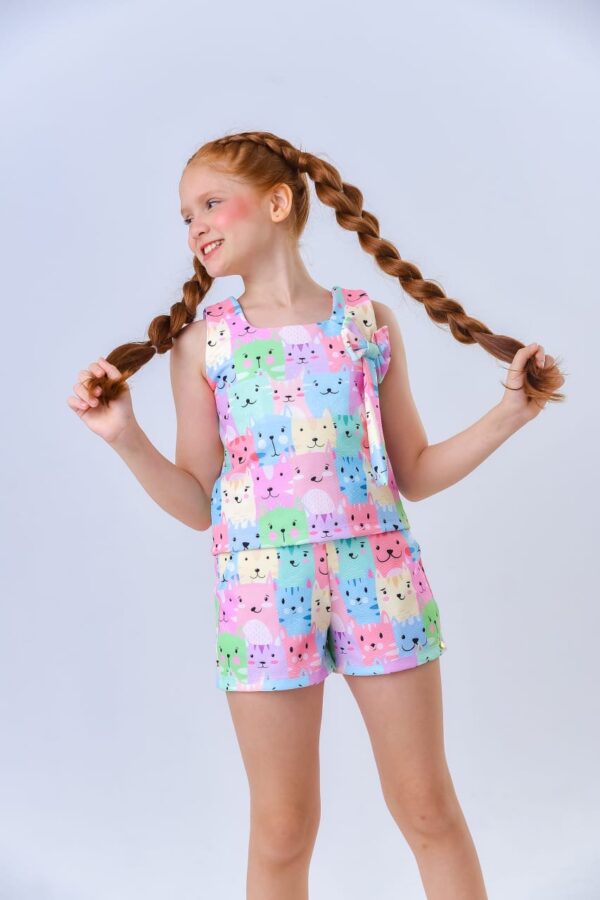 Conjunto Infantil Gatinhos