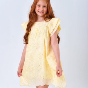 Vestido Infantil Laise Amarelo