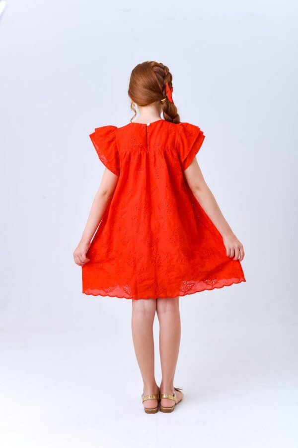 Vestido Infantil Laise Vermelho - Imagem 3