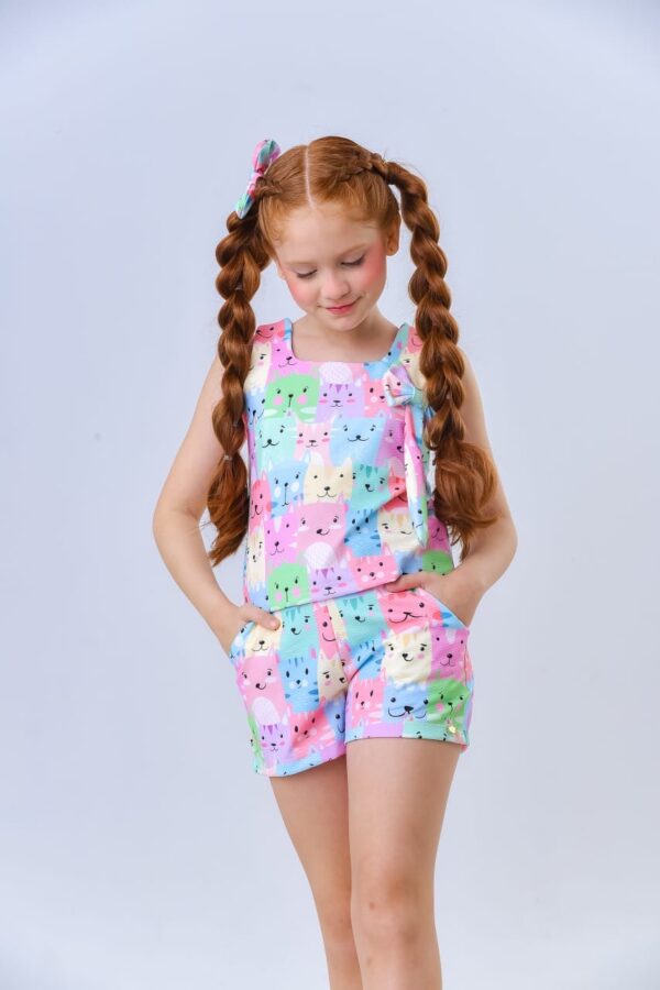 Conjunto Infantil Gatinhos