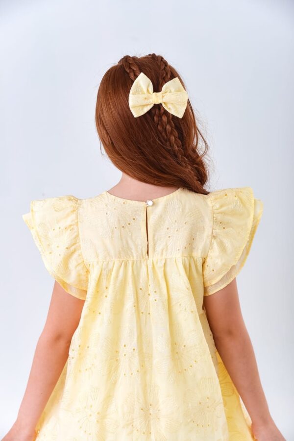Vestido Infantil Laise Amarelo - Imagem 4