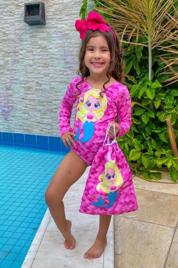 Maiô Infantil Sereia