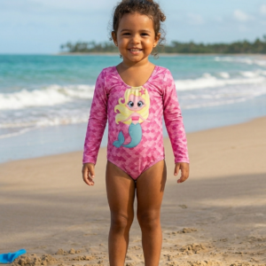 Maiô Infantil Sereia