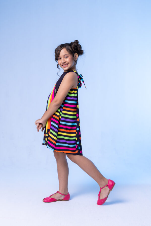 Vestido Infantil Arco Iris - Imagem 4