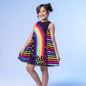 Vestido Infantil Arco Iris