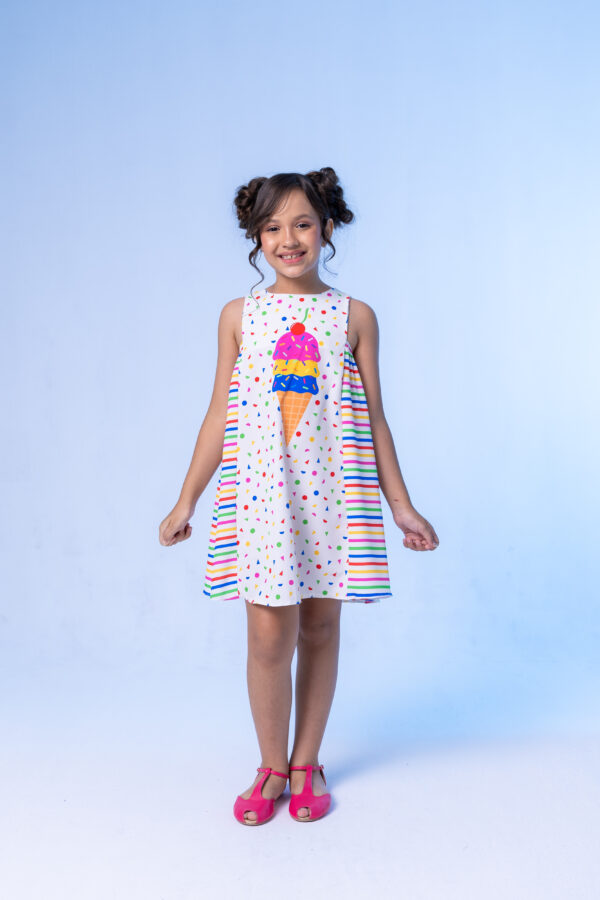 Vestido Infantil Sorvete