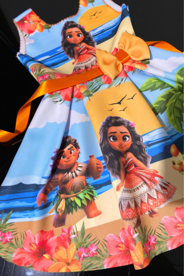 Vestido Infantil Moana - Imagem 3