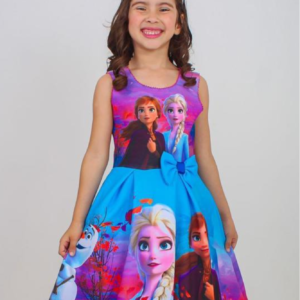Vestido Infantil Frozen