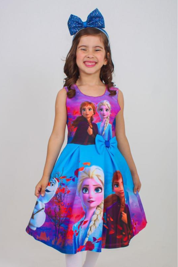Vestido Infantil Frozen - Imagem 3