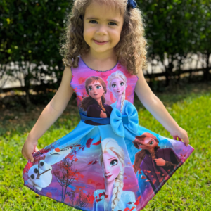 Vestido Infantil Frozen