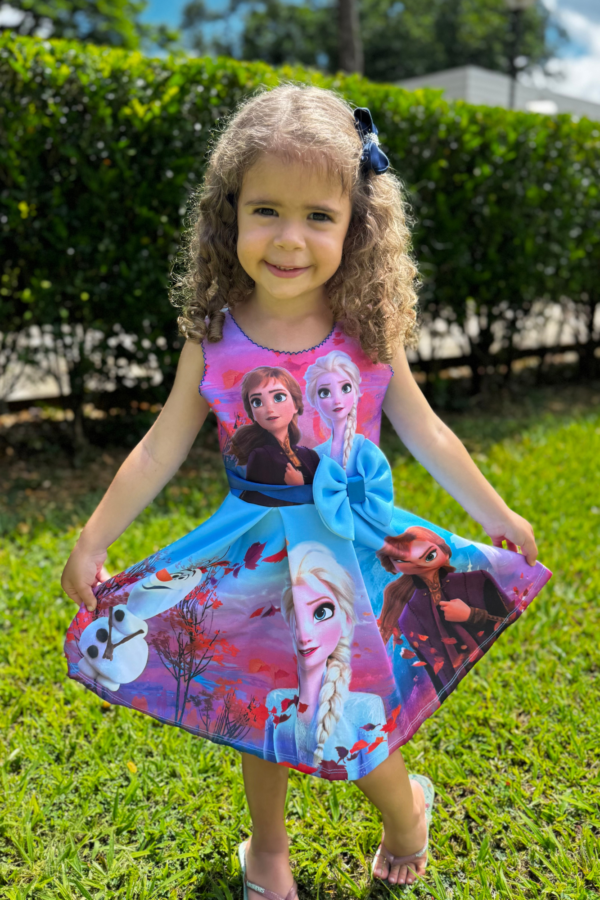 Vestido Infantil Frozen