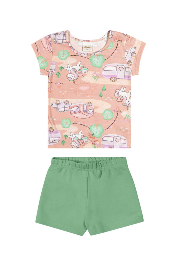 Conjunto Infantil Menina Unicórnios
