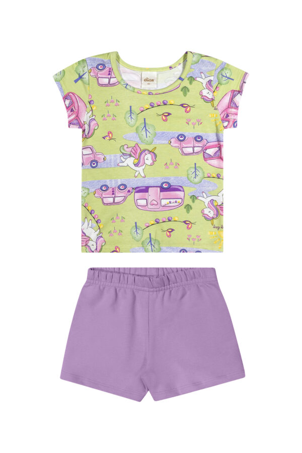 Conjunto Infantil Menina Unicórnios