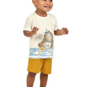 Conjunto Bebê Menino Foca