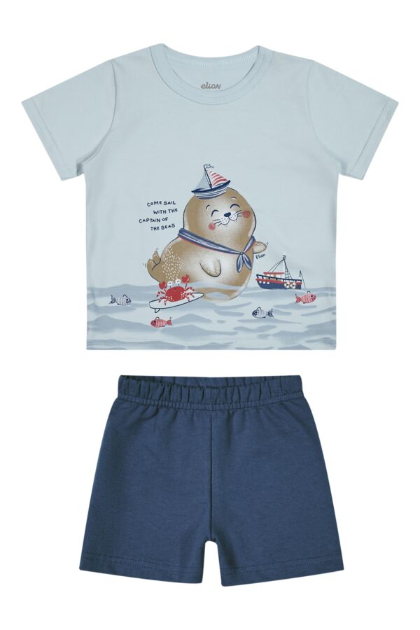Conjunto Bebê Menino Foca