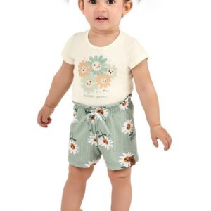 Conjunto Bebê Menina Flores