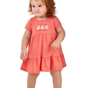 Vestido Bebê Menina Pêras