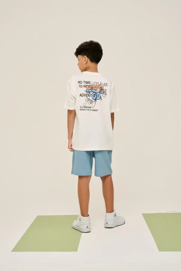Camiseta Juvenil Estampada Over Let's Go - Imagem 5