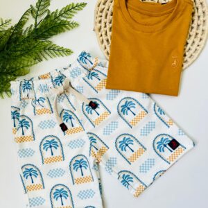Conjunto Infantil Premium Palmeira Azul