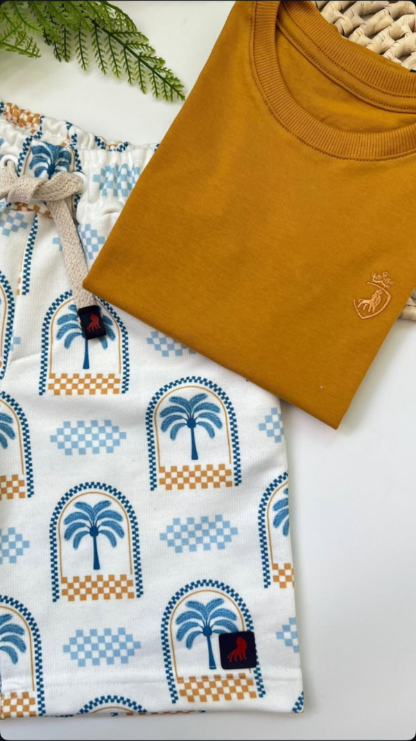 Conjunto Infantil Premium Palmeira Azul