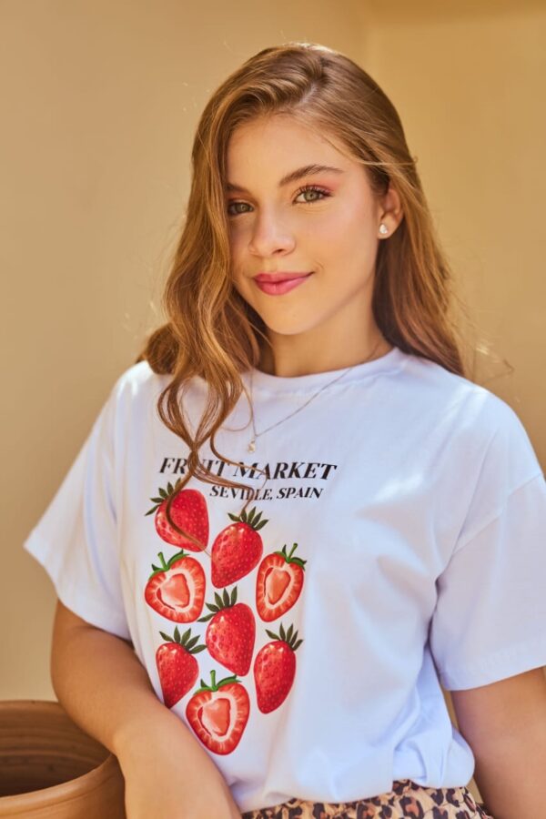 Camiseta Teen Moranguinhos