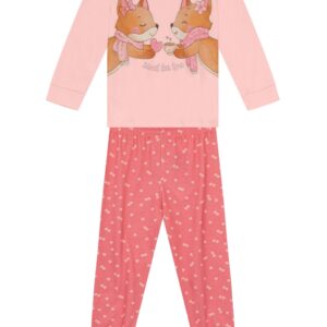 Pijama Infantil Menina Raposinha Brilha no Escuro Brandili