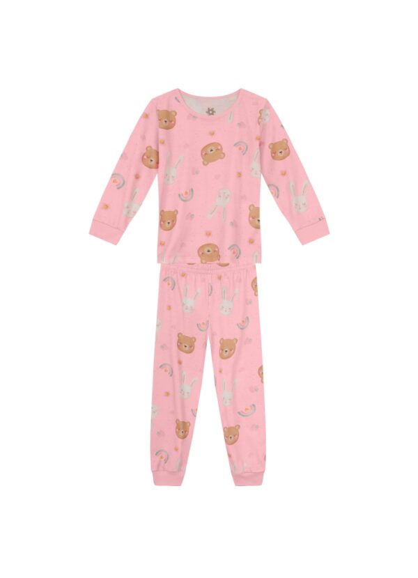 Pijama Infantil Menina Ursinho Brandili