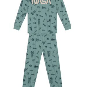 Pijama Infantil Menino NASA Brilha no Escuro Brandili