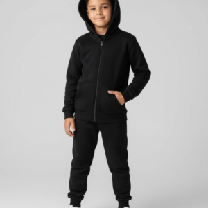 Jaqueta Infantil Masculina em Moletom com Capuz e Pelucia Brandili